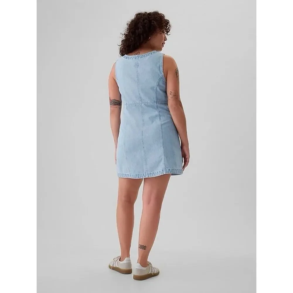NWT Sz Large Gap Heritage Denim Mini Dress - Picture 2 of 7